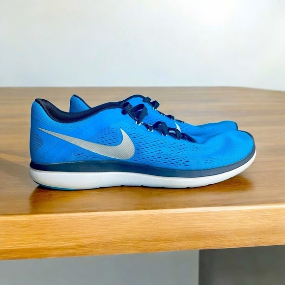 Nike Other - Nike Flex Men’s 2016 RN Blue White Running Shoe Size 13